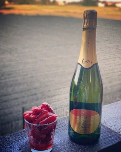 Malvasia dolce e fragole